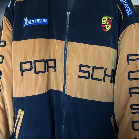 Porsche Racing Jacket Black and Tan - Picture 5 of 16